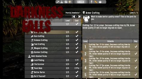 darkness falls skill book